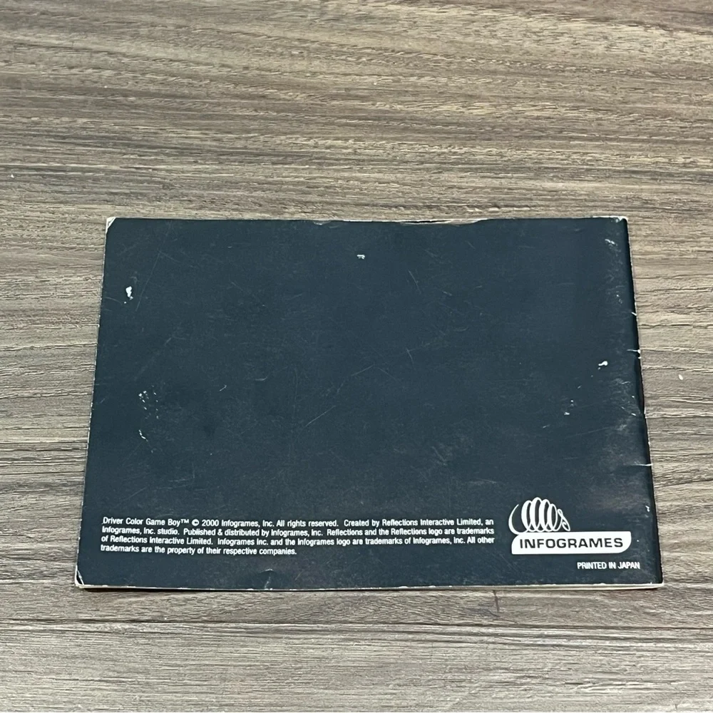 Vintage 2000 Game Boy Color Driver Instruction Manual Only You Are The Wheelman